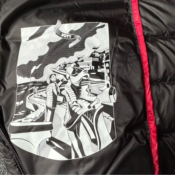 JOTT Long Down Hoodie Puffer Jacket - Picture 11 of 12